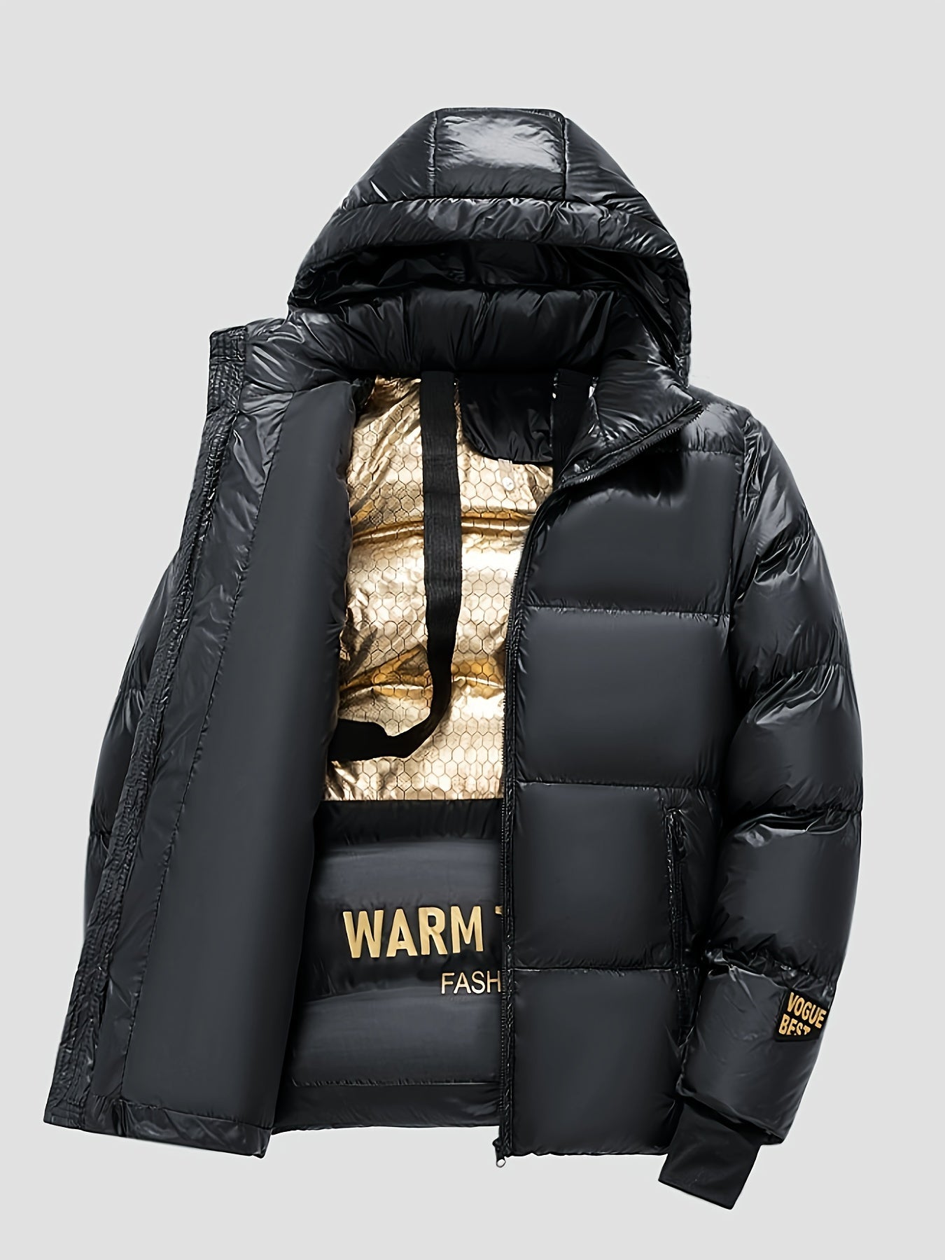 Abrigo Puffer Invierno Grande con Capucha Hombre - Vestiria