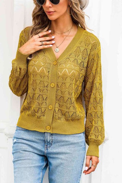 Chaqueta de punto elegante cuello alto