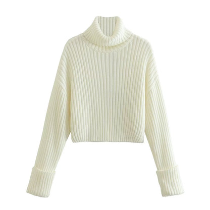 Jersey Cuello Alto Suéter Mujer
