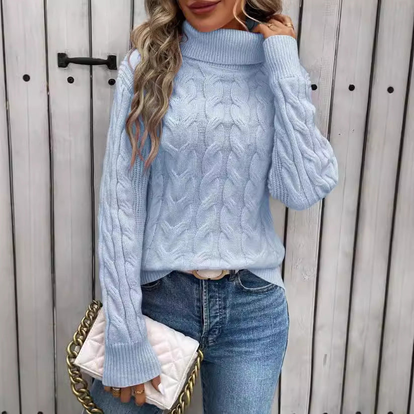 Sudadera cuello alto mujer elegante Freja