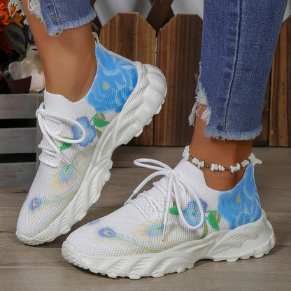 Zapatillas Mujer Estampado Floral Frescas