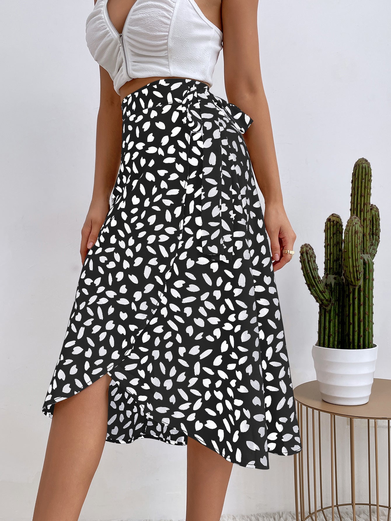 Falda Boho Chic Estampada Mujer Verano