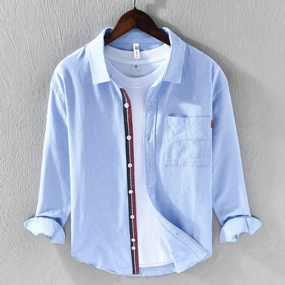 Camisa Hombre Algodón Clásica Casual