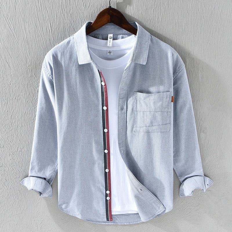 Camisa Hombre Algodón Clásica Casual - Vestiria