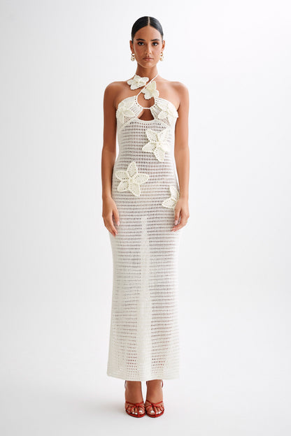 Vestido Maxi Boho de Ganchillo