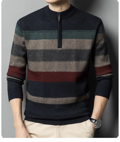 Jersey de punto a rayas hombre clásico - Vestiria