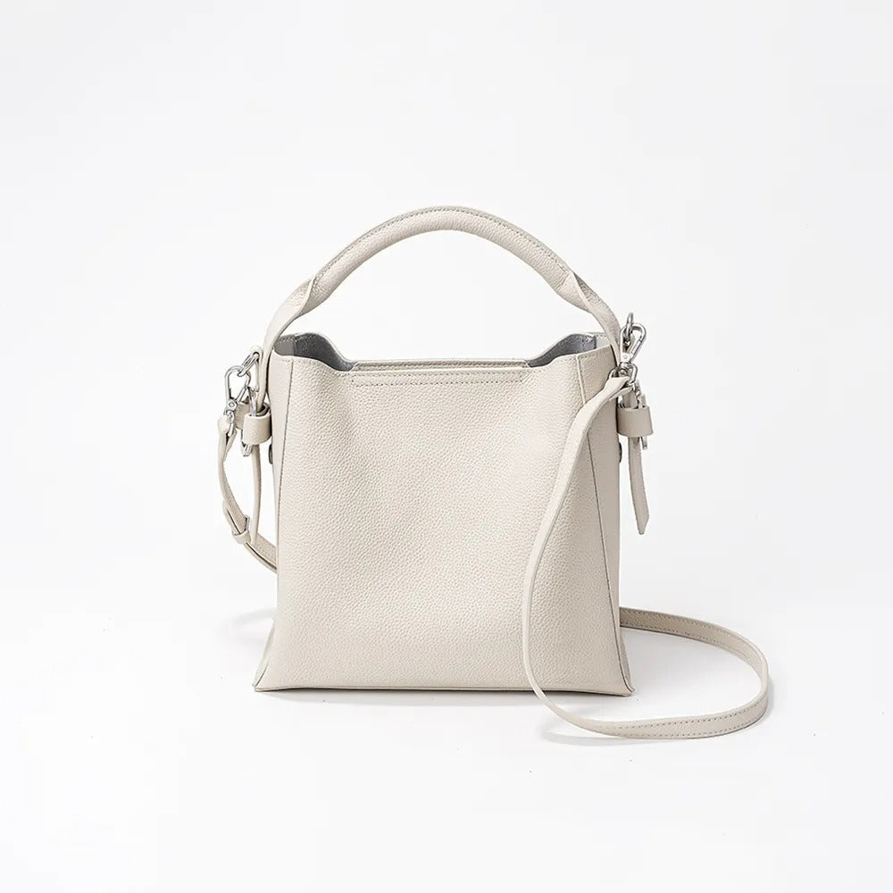 Bolso Bandolera Mujer Piel Azul Claro Elegante