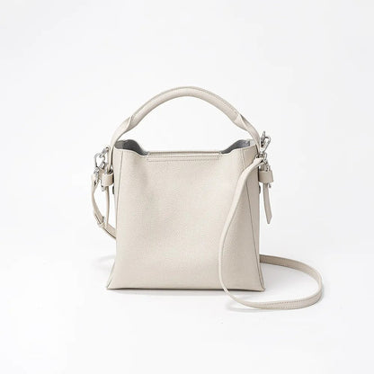 Bolso Bandolera Mujer Piel Azul Claro Elegante