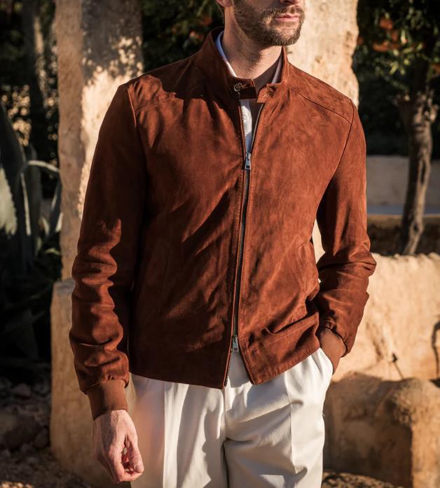 Chaquetón de Piel Suave Casual - Vestiria
