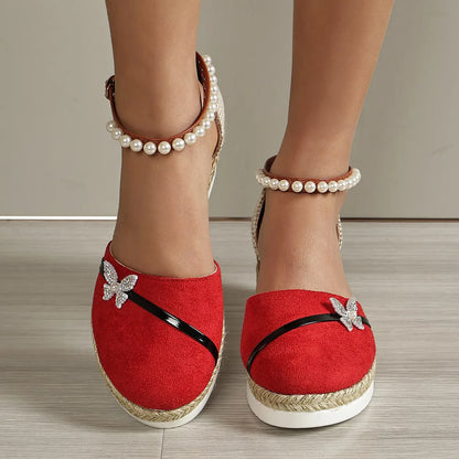 Sandalias de Tacón con Lazo para Mujer Elegantes