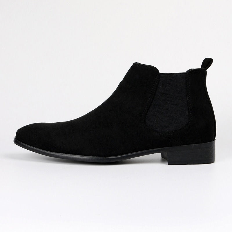 Botas Hombre Cuero Chelsea Puntera Plana