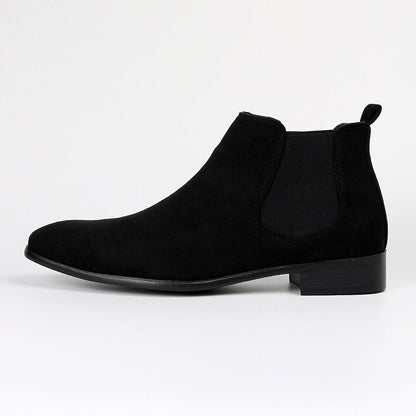 Botas Hombre Cuero Chelsea Puntera Plana