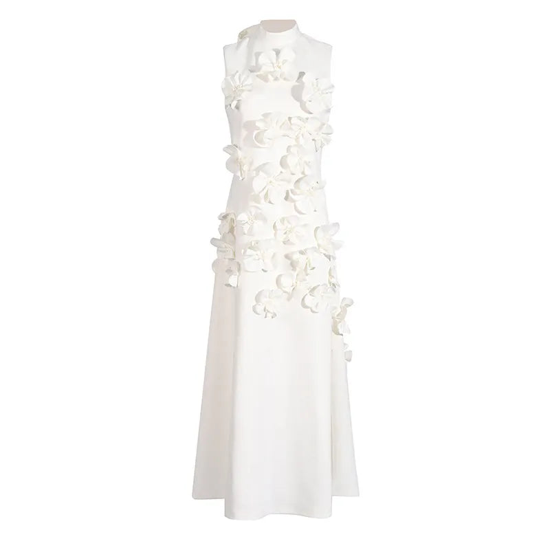 Vestido Largo Floral Rosado