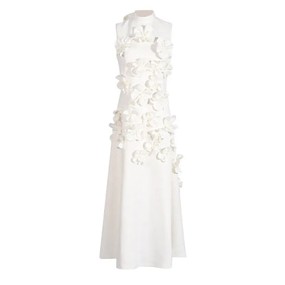 Vestido Largo Floral Rosado
