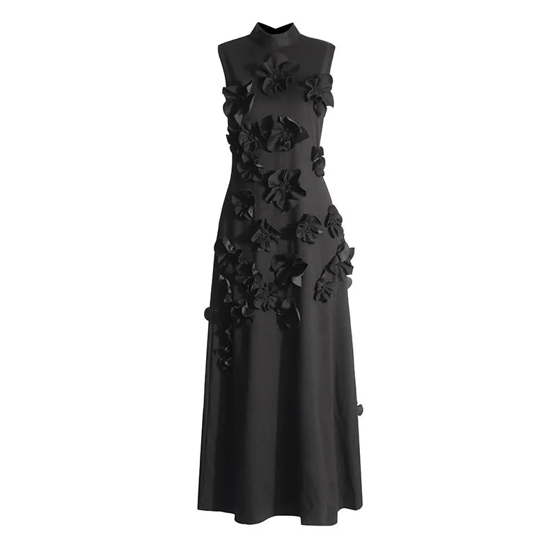 Vestido Largo Floral Rosado