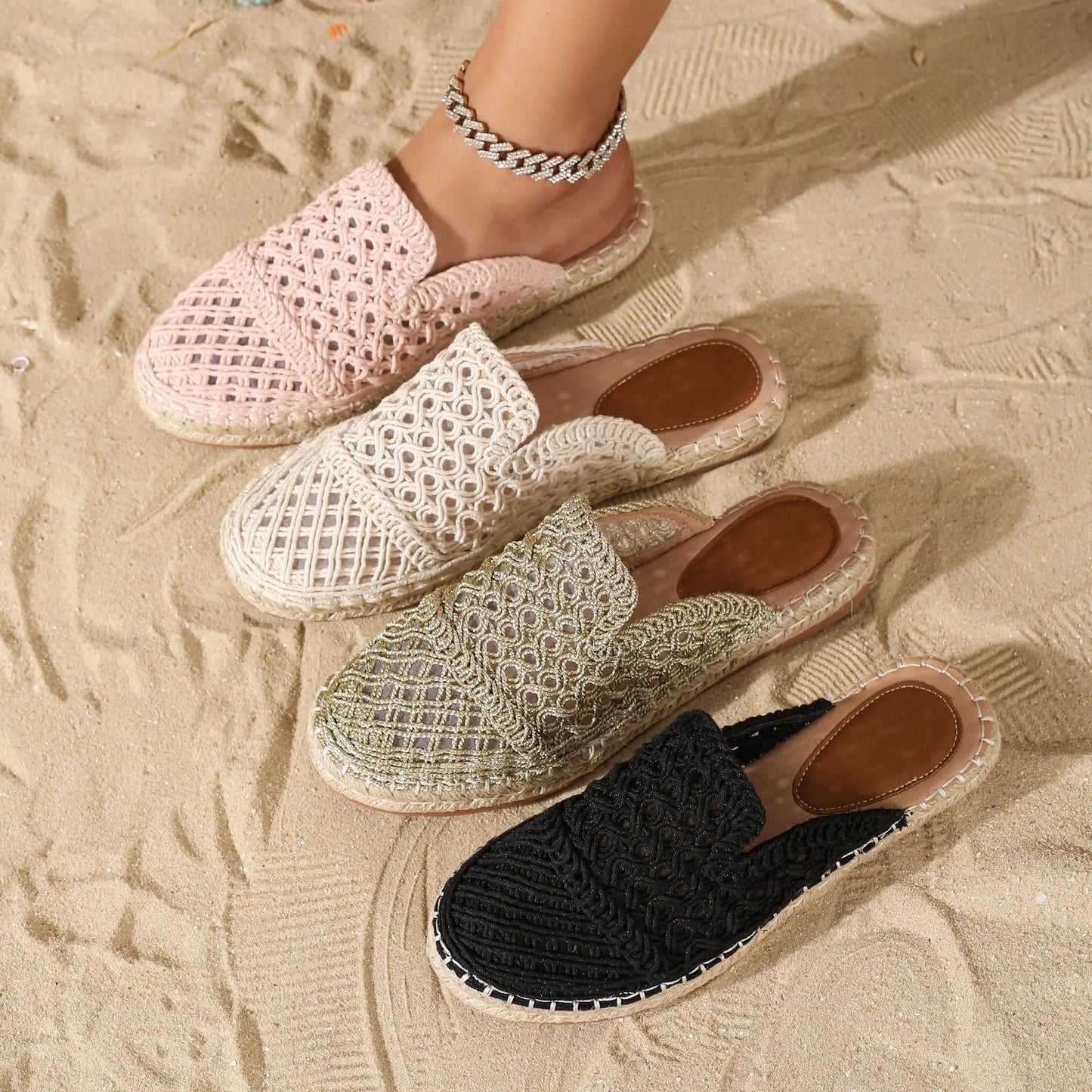 Zapatillas Verano Puntera Redonda
