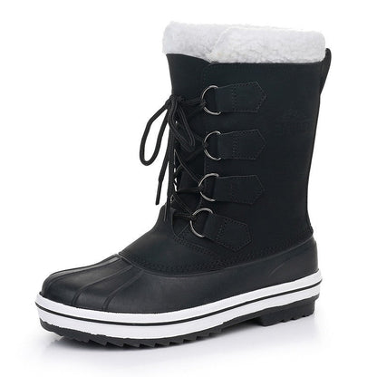 Botas Nieve Mujer Impermeables Cordones Altas