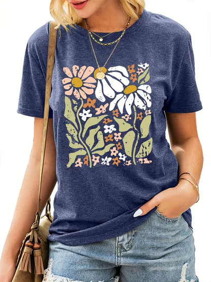 Camiseta Bohemio Florales Mujer - Vestiria