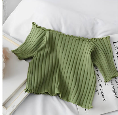Top Punto Corto Elegante Mujer
