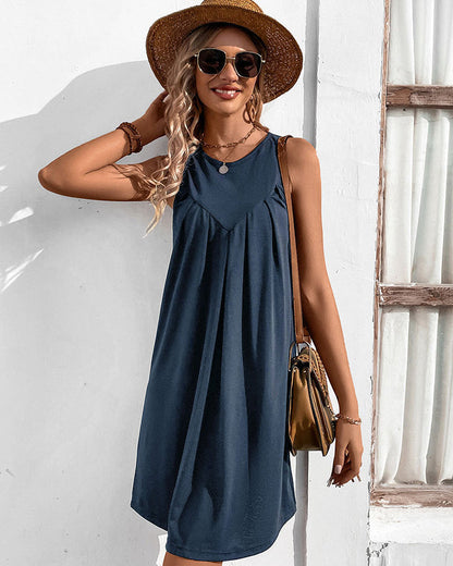 Vestido Fiesta Corto Sin Mangas