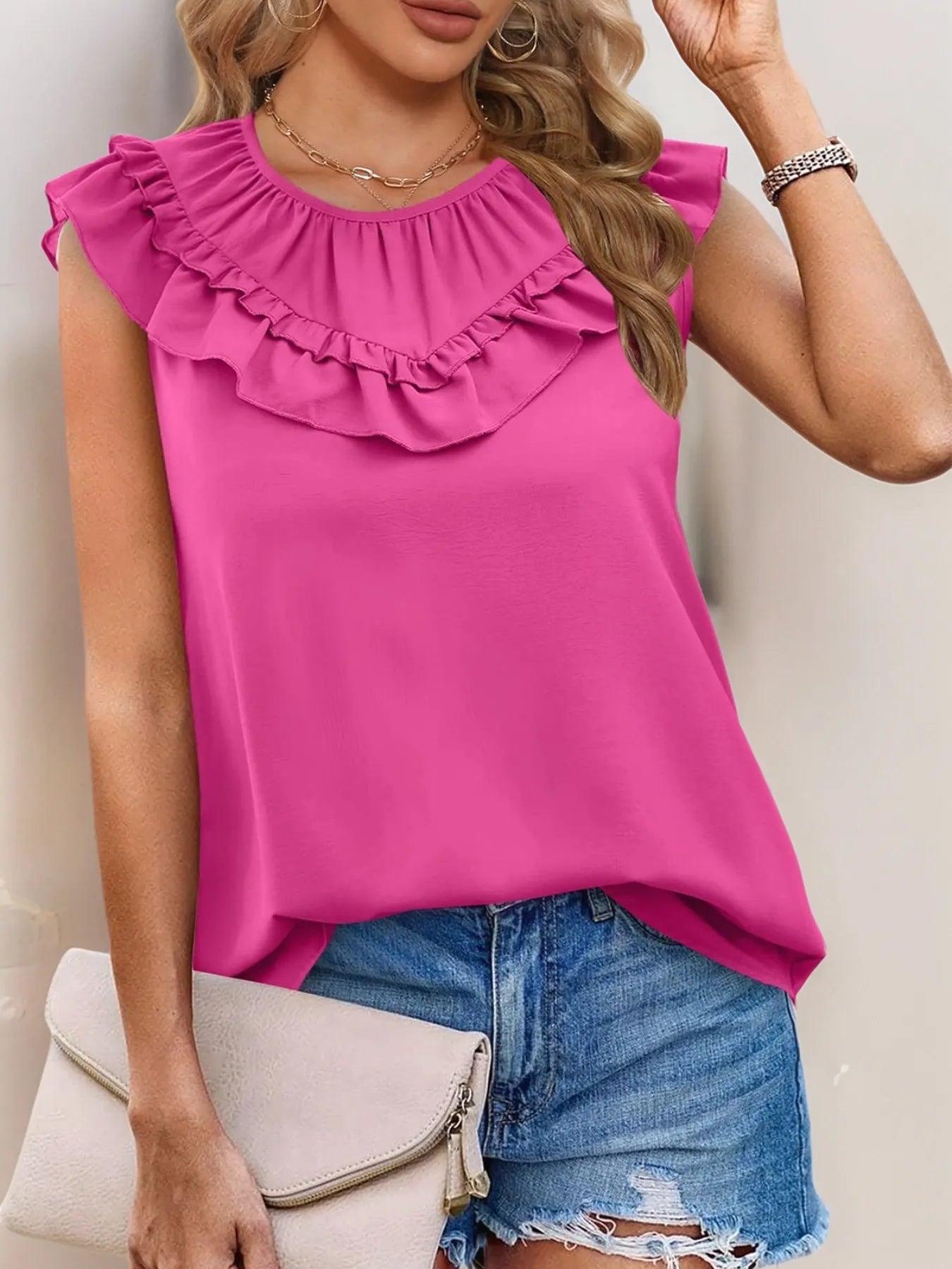 Blusa femenina ligera sin mangas - Vestiria