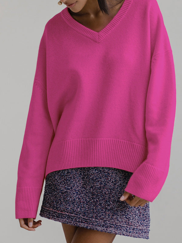Jersey Mujer Cuello V Suave