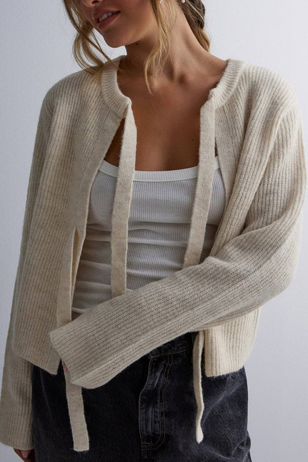 Chaqueta de punto elegante con cierre de botones