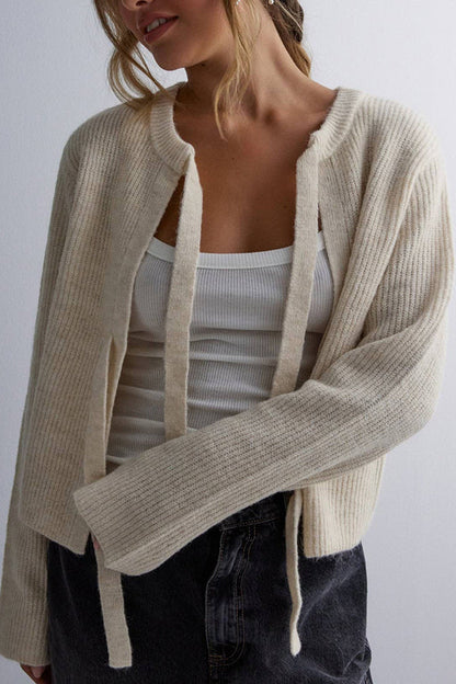 Chaqueta de punto elegante con cierre de botones