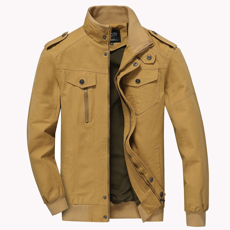 Chaqueta Hombre Algodón Militar Casual - Vestiria