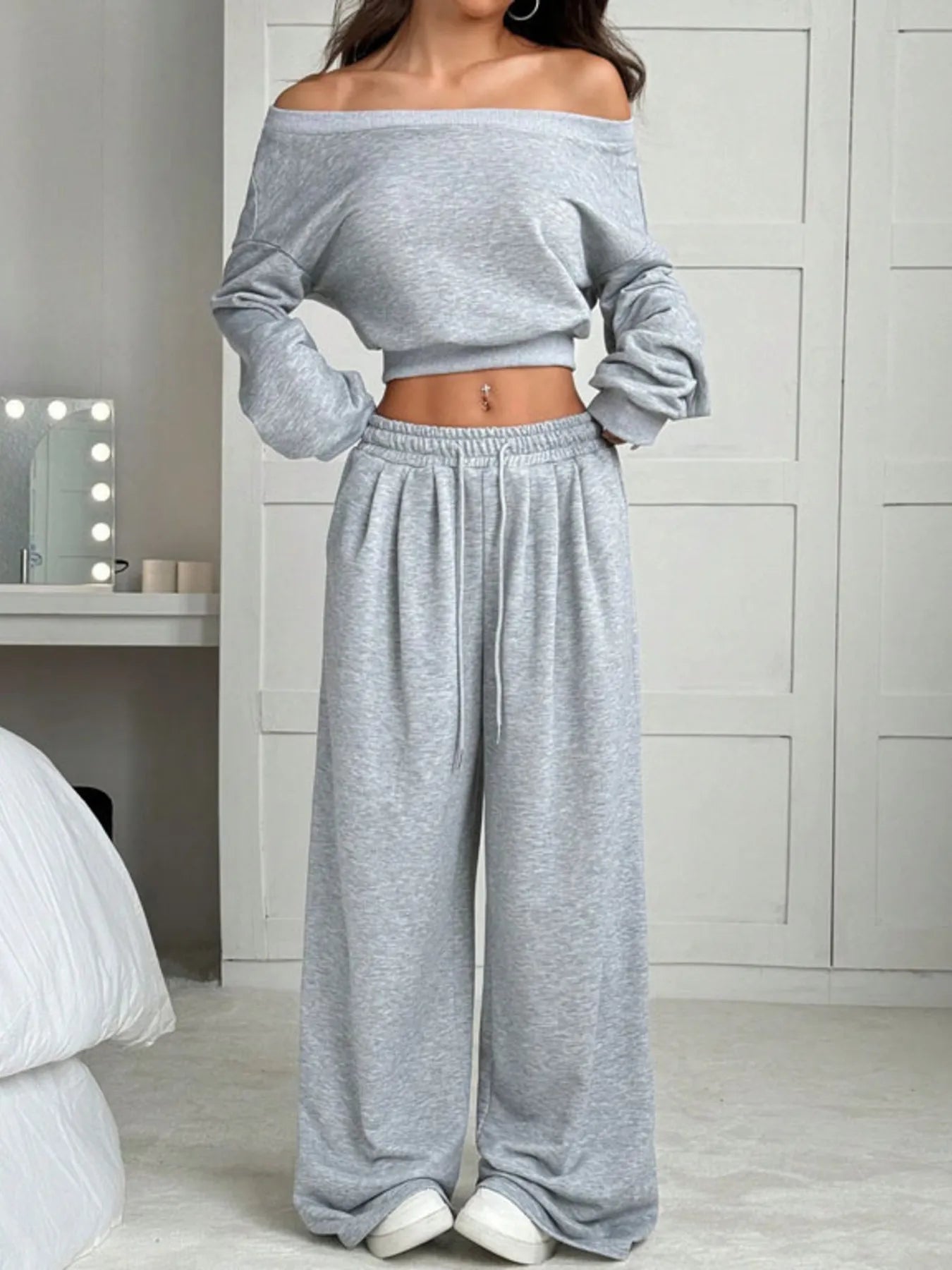 Conjunto Informal Suéter y Pantalón Cómodo