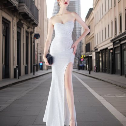 Vestido de Noche Glamuroso Brillante