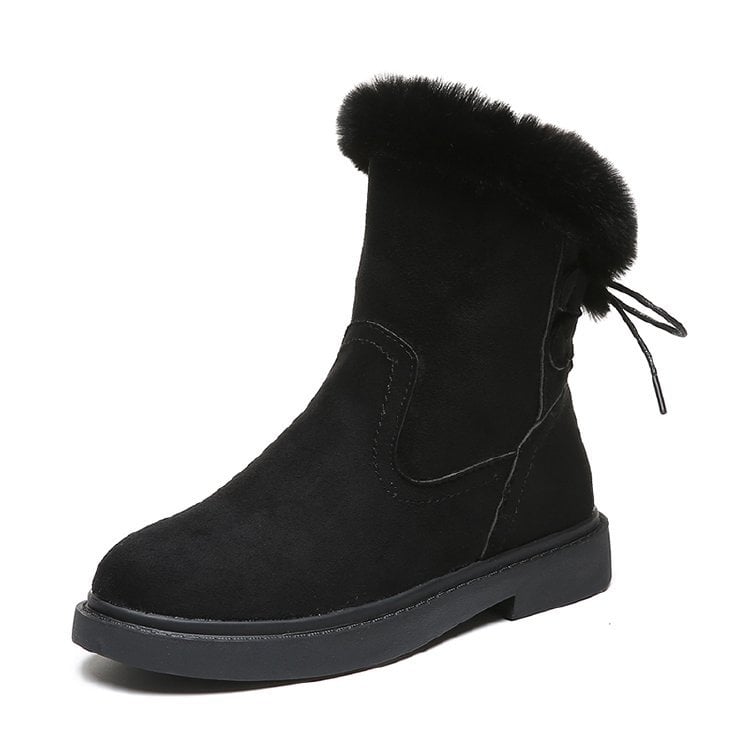 Botas Mujer Piel Suave Cálido Invierno