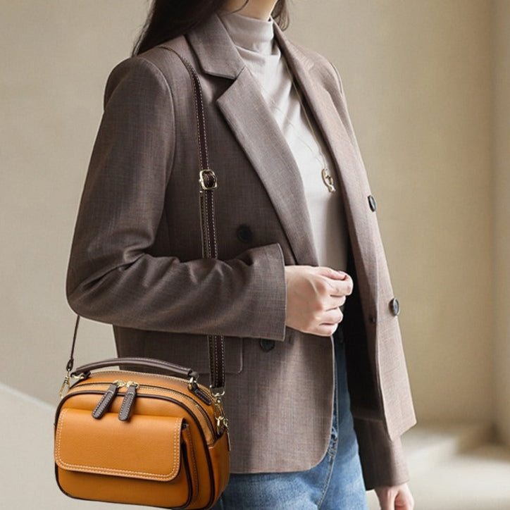 Bolso bandolera mujer cuero sintético elegante compacto - Vestiria