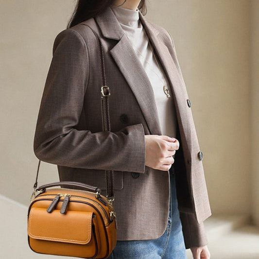 Bolso bandolera mujer cuero sintético elegante compacto - Vestiria