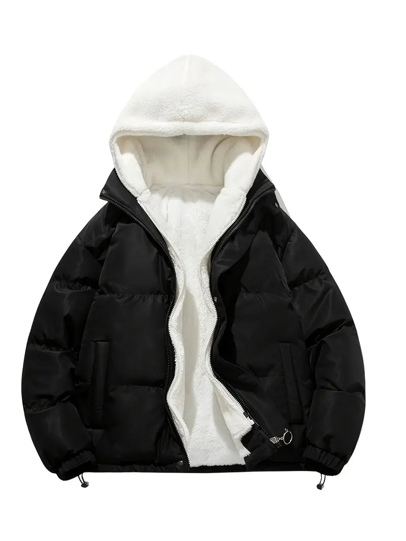 Abrigo Puffer Invierno Mujer Con Capucha