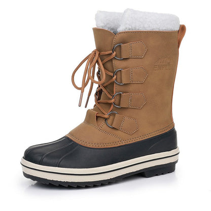 Botas Nieve Mujer Impermeables Cordones Altas