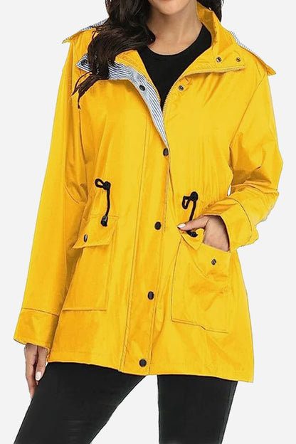 Chaqueta deportiva mujer con capucha ajustable
