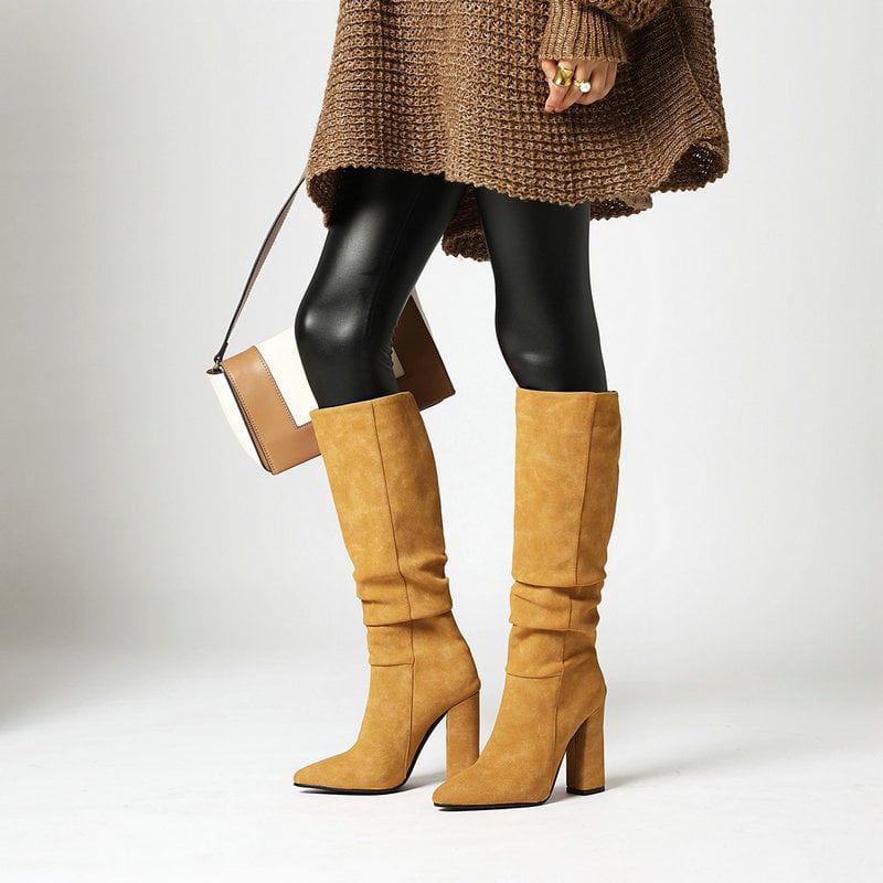 Botas Mujer Tacón Grueso Elegantes - Vestiria