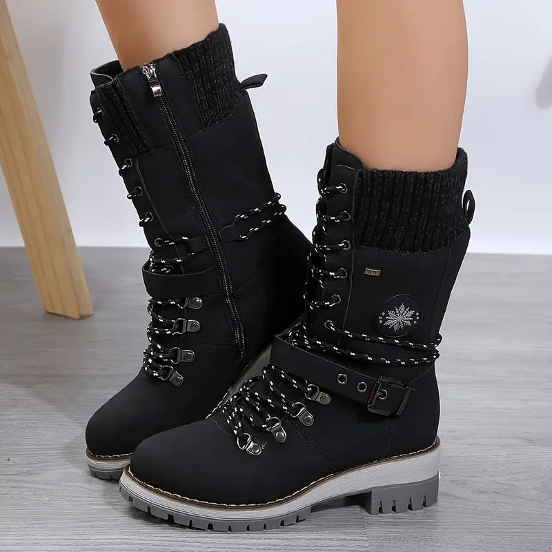 Botas Invierno Altas Mujer Estilo Actual