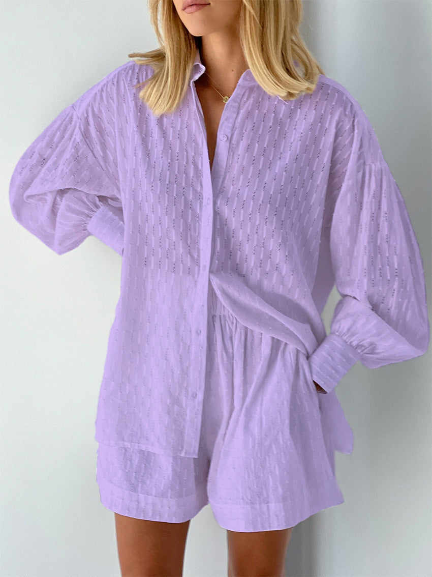 Traje de verano ligero mujer – Blusa y shorts frescos