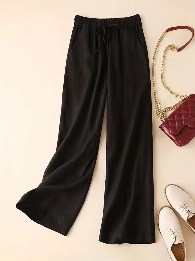 Pantalón Lino Clásico Mujer - Vestiria