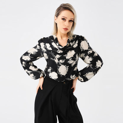 Blusa Estampada Mujer Elegante Floral