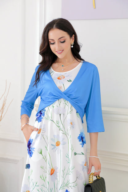Vestido Midi Joven con Bolsillos Laterales - Vestiria