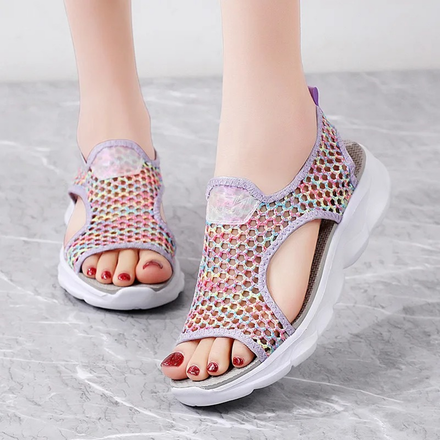 Sandalias Deportivas Negras Transpirables Comfort