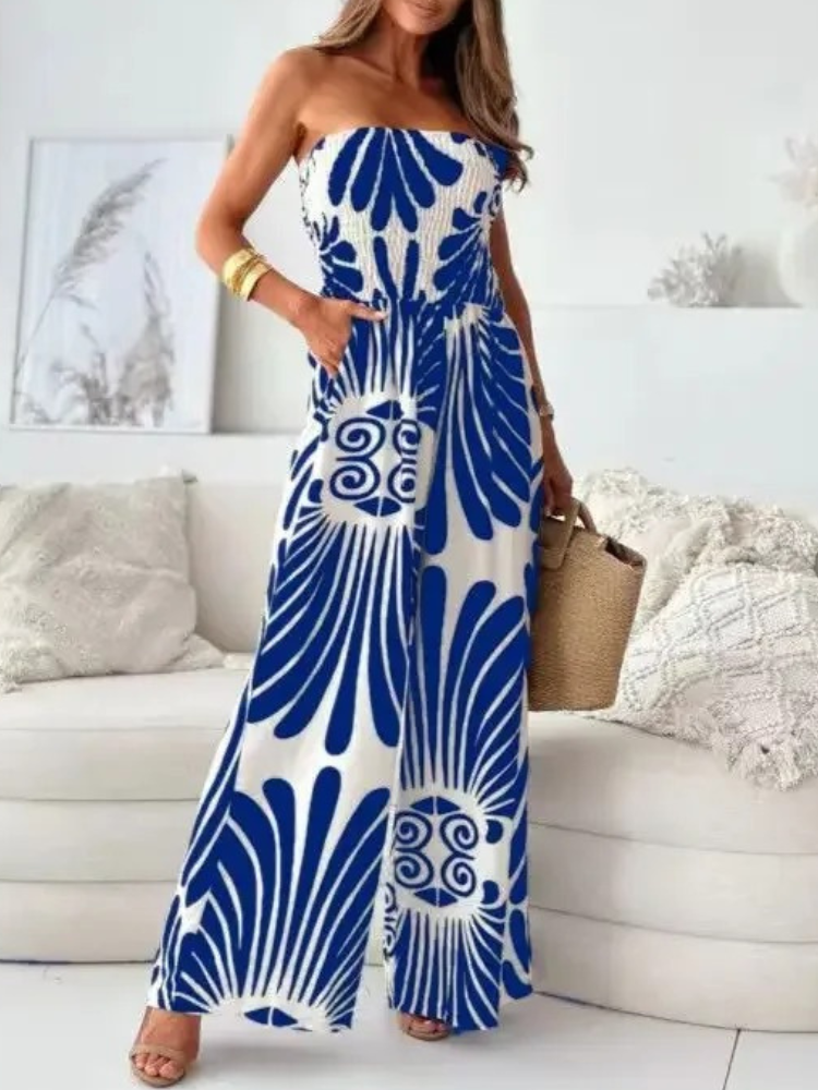 Vestido de Mujer Estampado Falda Ancha