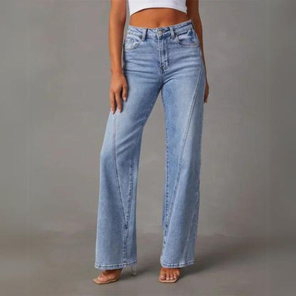 Pantalones cómodos mujer rectos elegantes