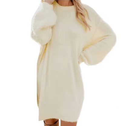 Vestido de punto cómodo mujer informal