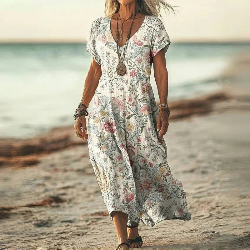 Vestido Ligero de Verano Escote V