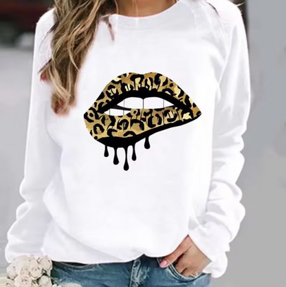 Sudadera de algodón con estampado divertido