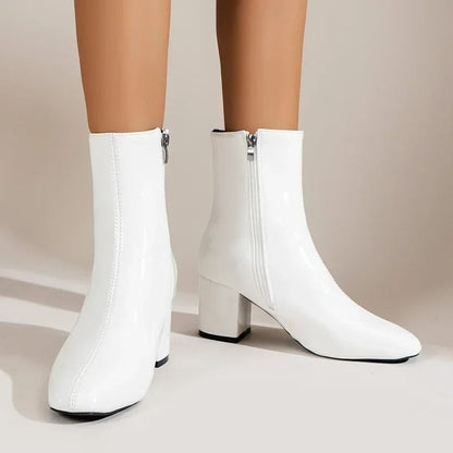 Botas Mujer Tacón Alto Cremallera Lateral - Vestiria